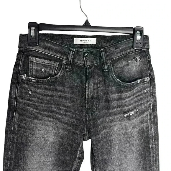 MOUSSY Prichard Black Skinny Ankle Jeans, SIZE 24 - Picture 3 of 10
